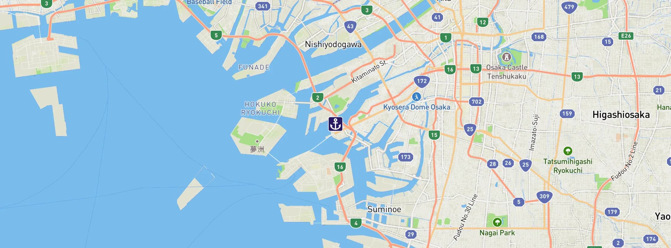 Map of Osaka
