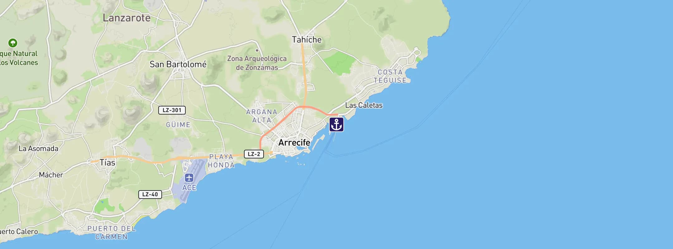 Map of Arrecife