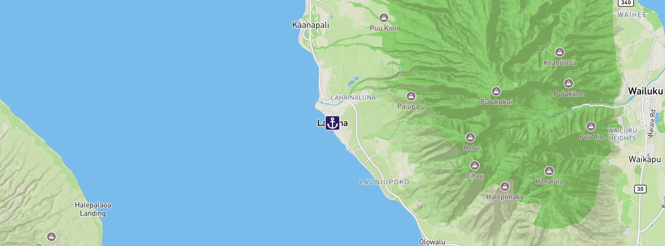 Map of Lahaina