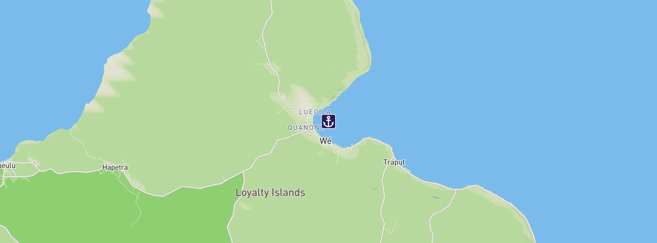 Map of Lifou Island
