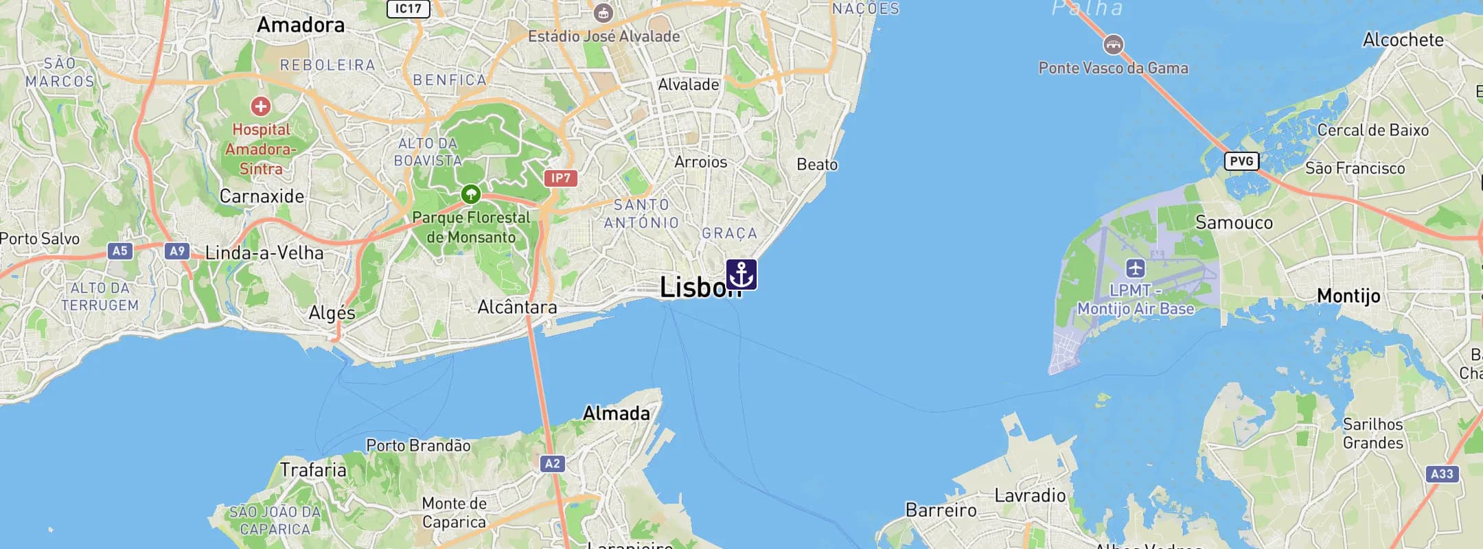 Map of Lisbon