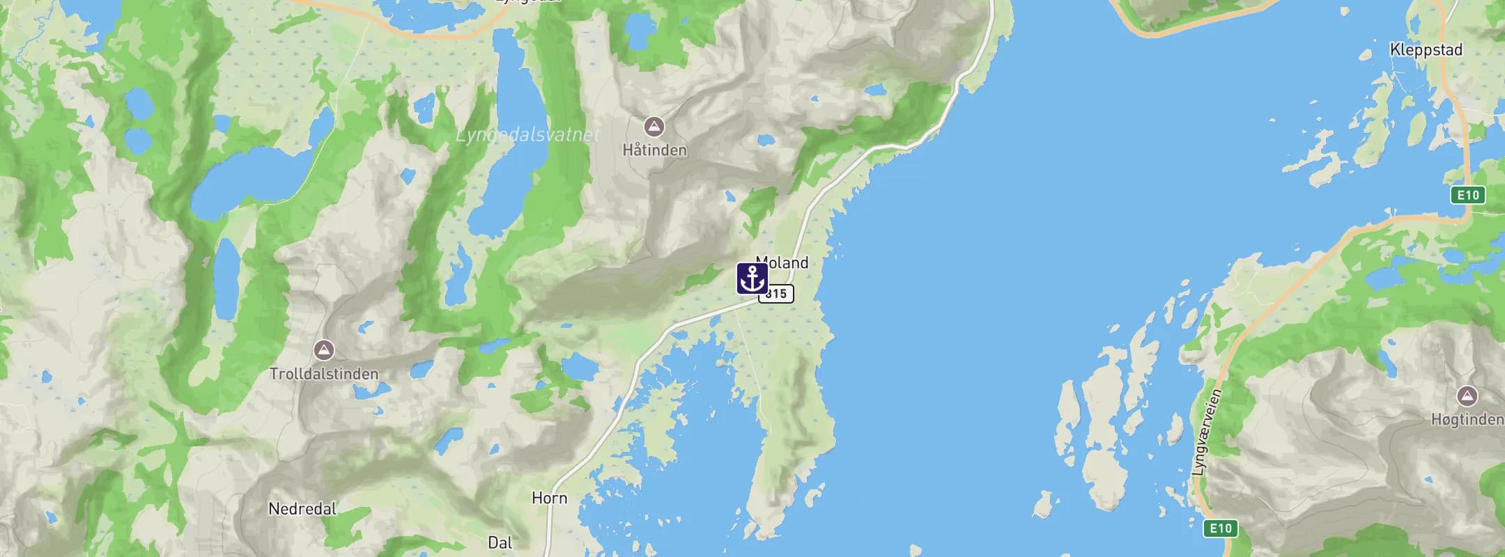Map of Lofoten Islands