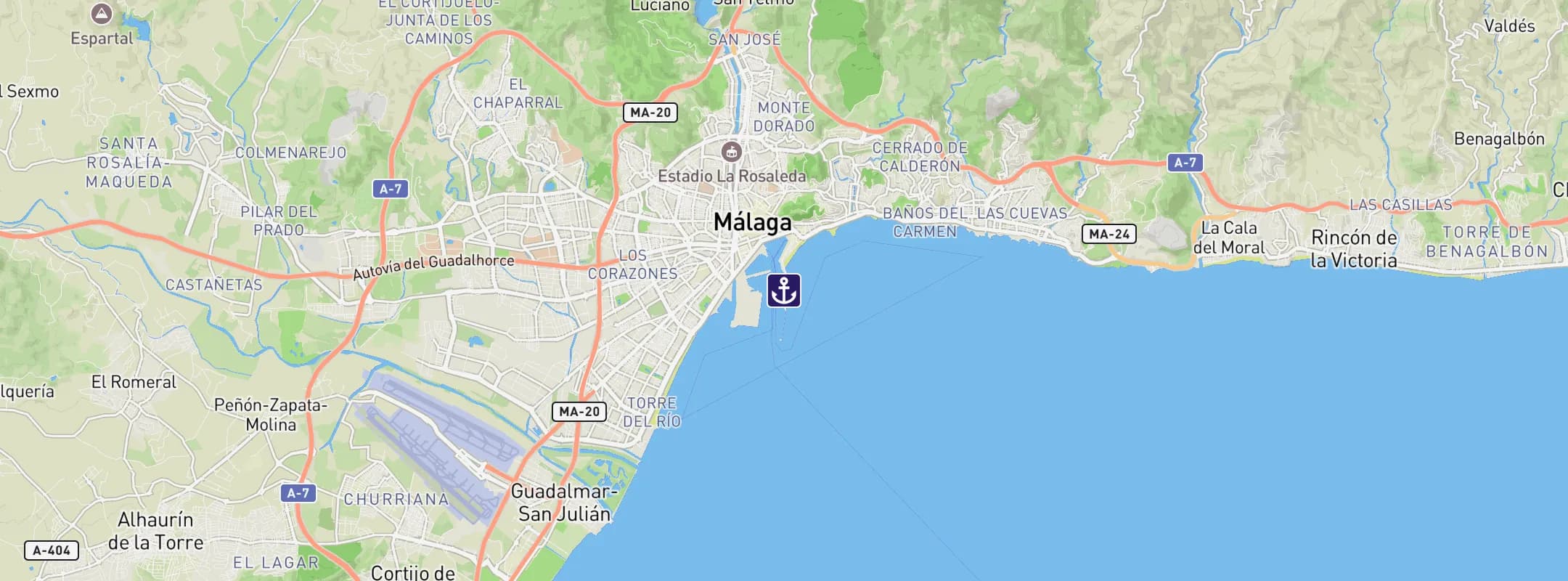 Map of Malaga
