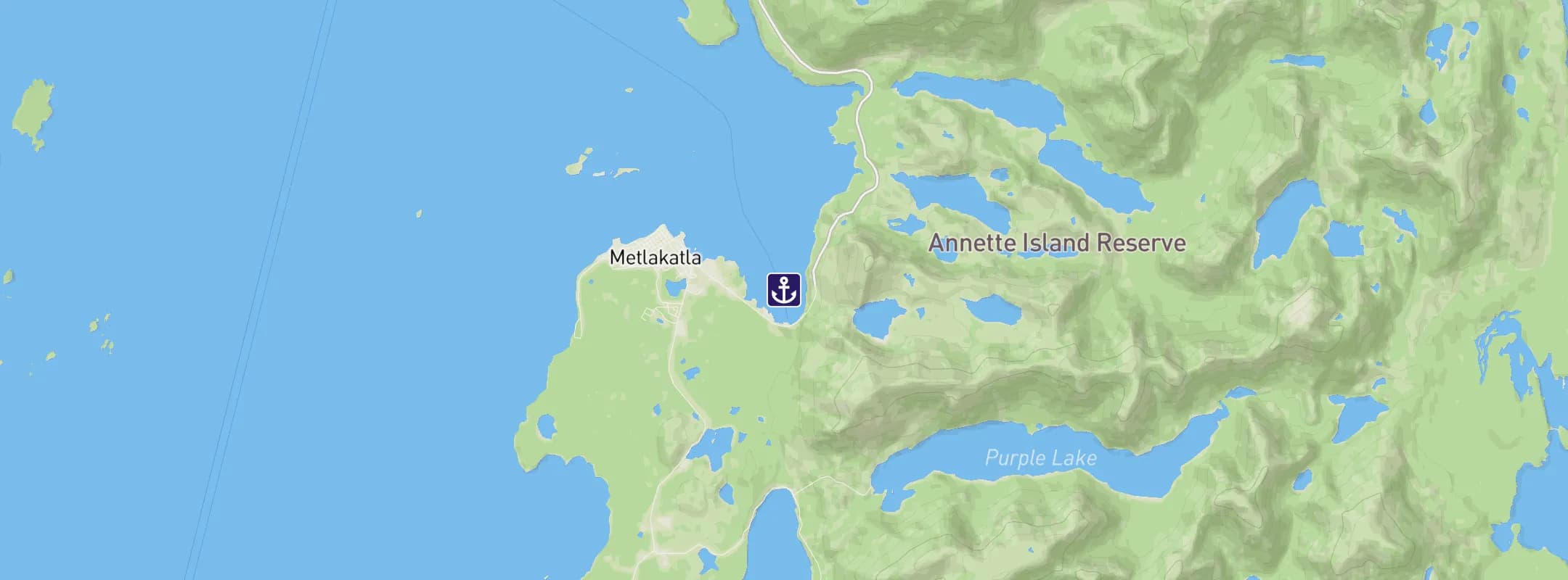 Map of Metlakatla