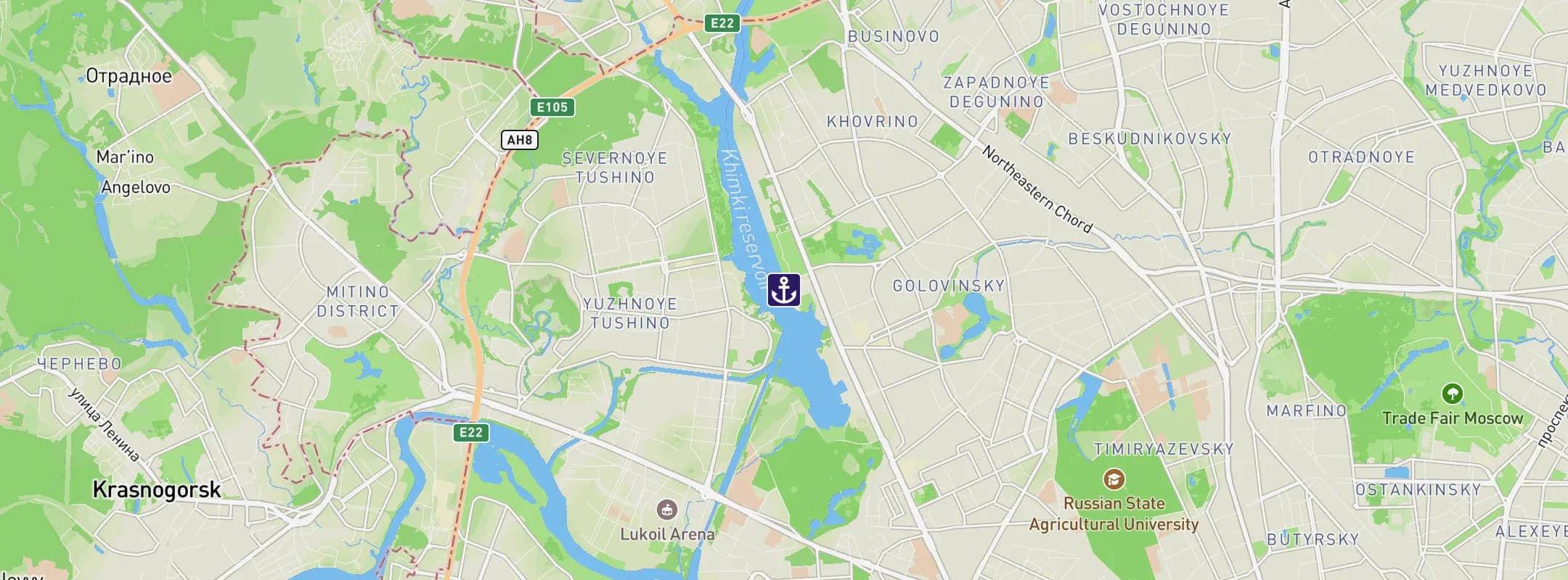 Map of Moscow