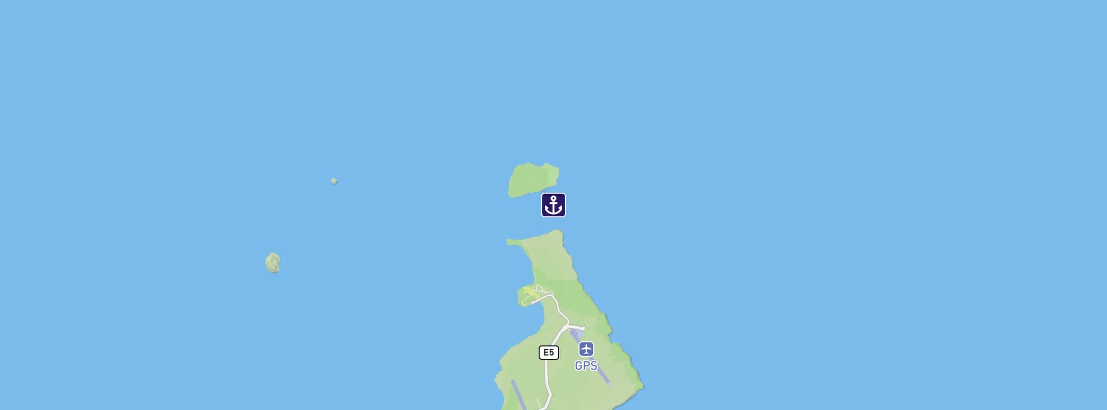 Map of Mosquera Island