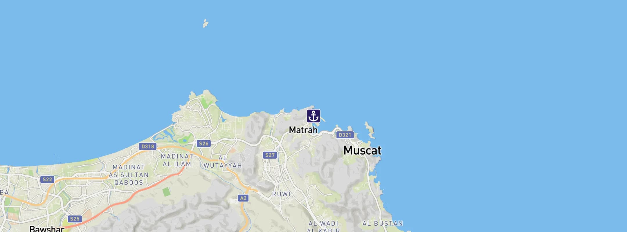 Map of Muscat