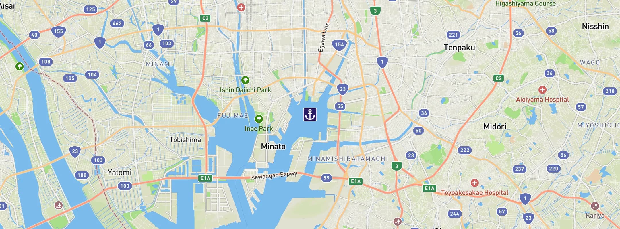 Map of Nagoya