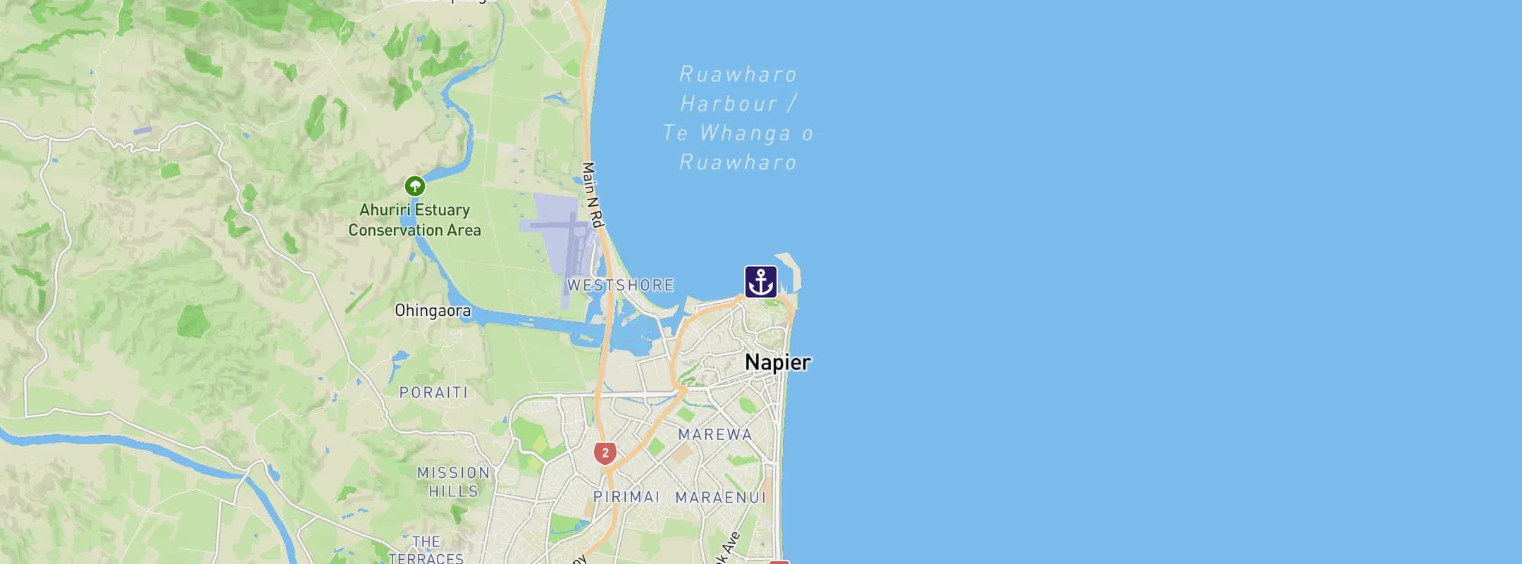 Map of Napier