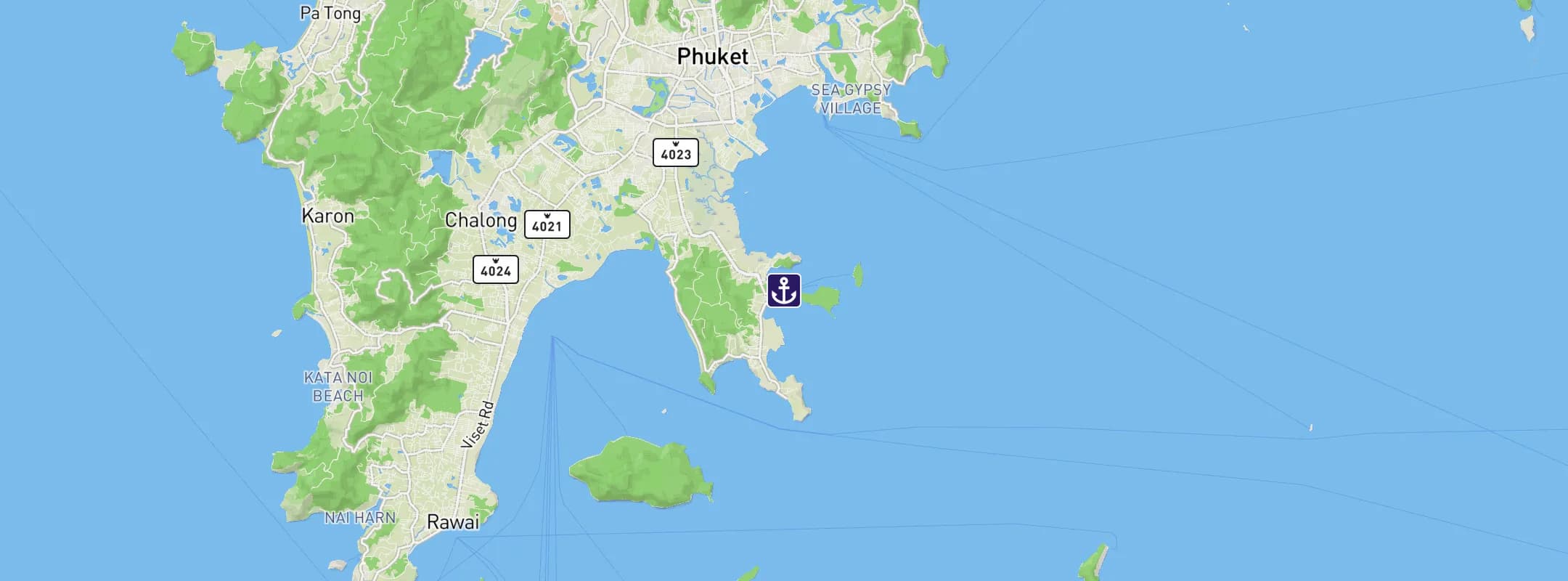 Map of Phuket