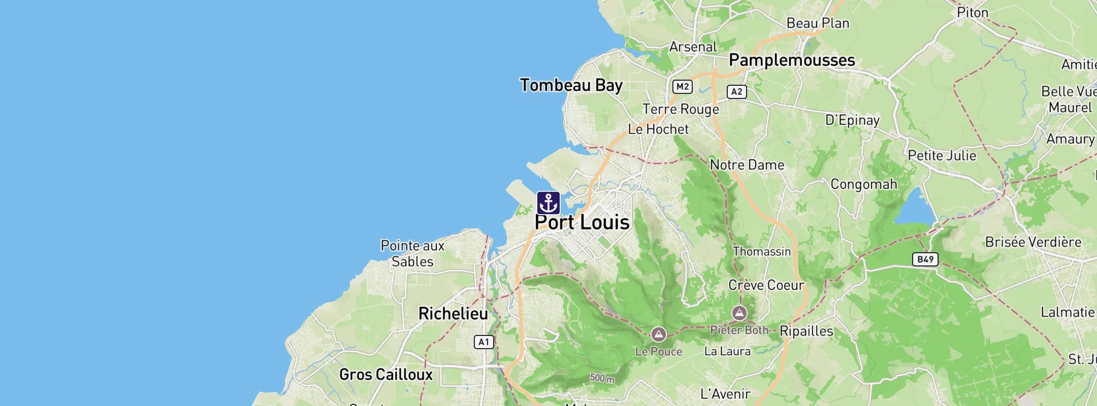 Map of Port Louis
