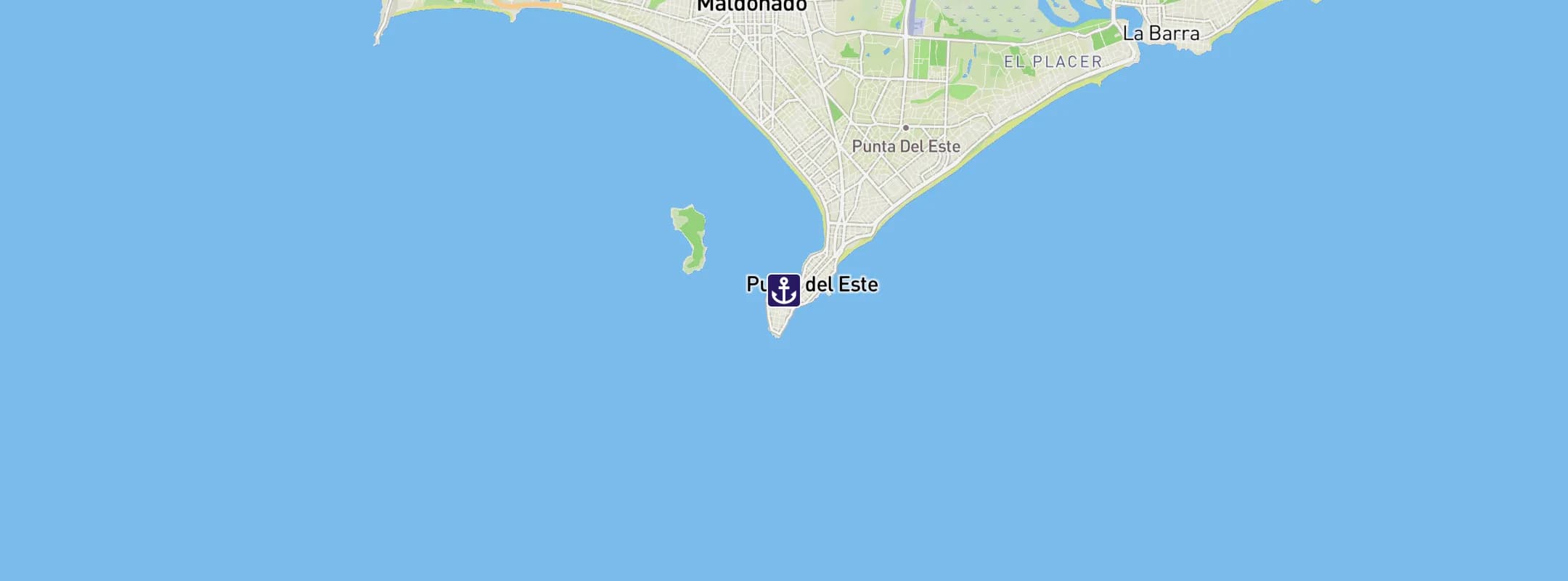 Map of Punta del Este