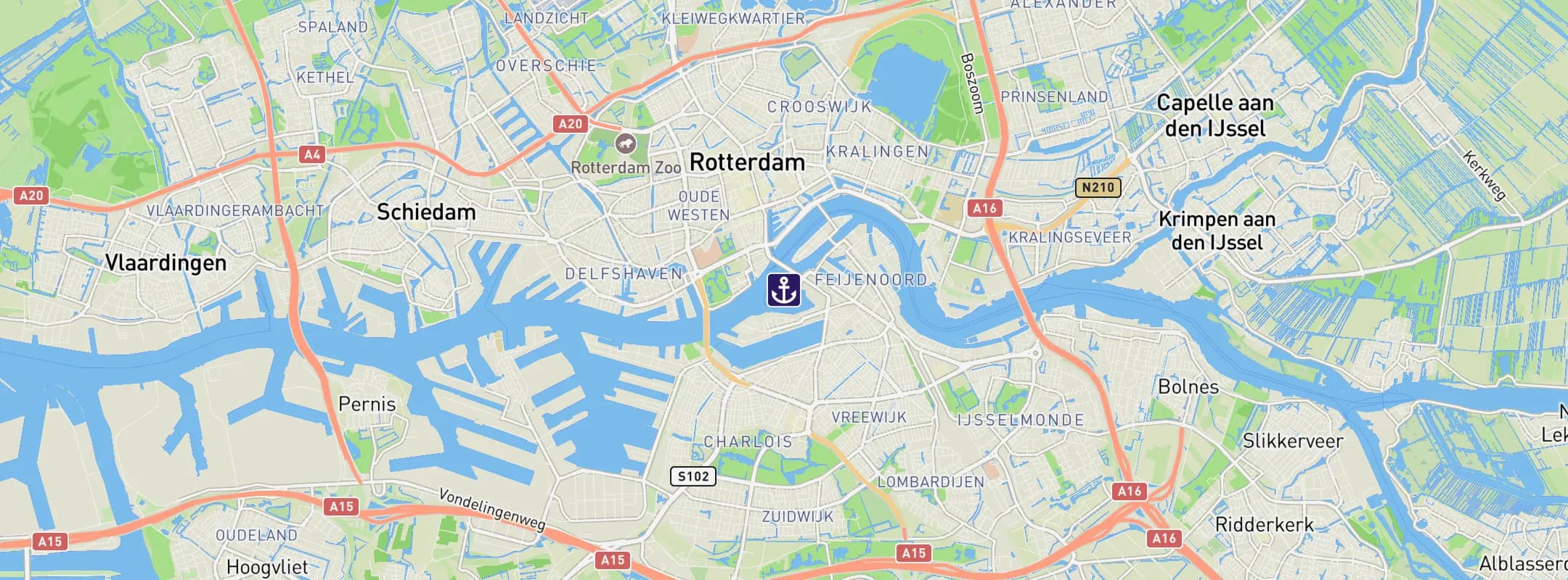 Map of Rotterdam