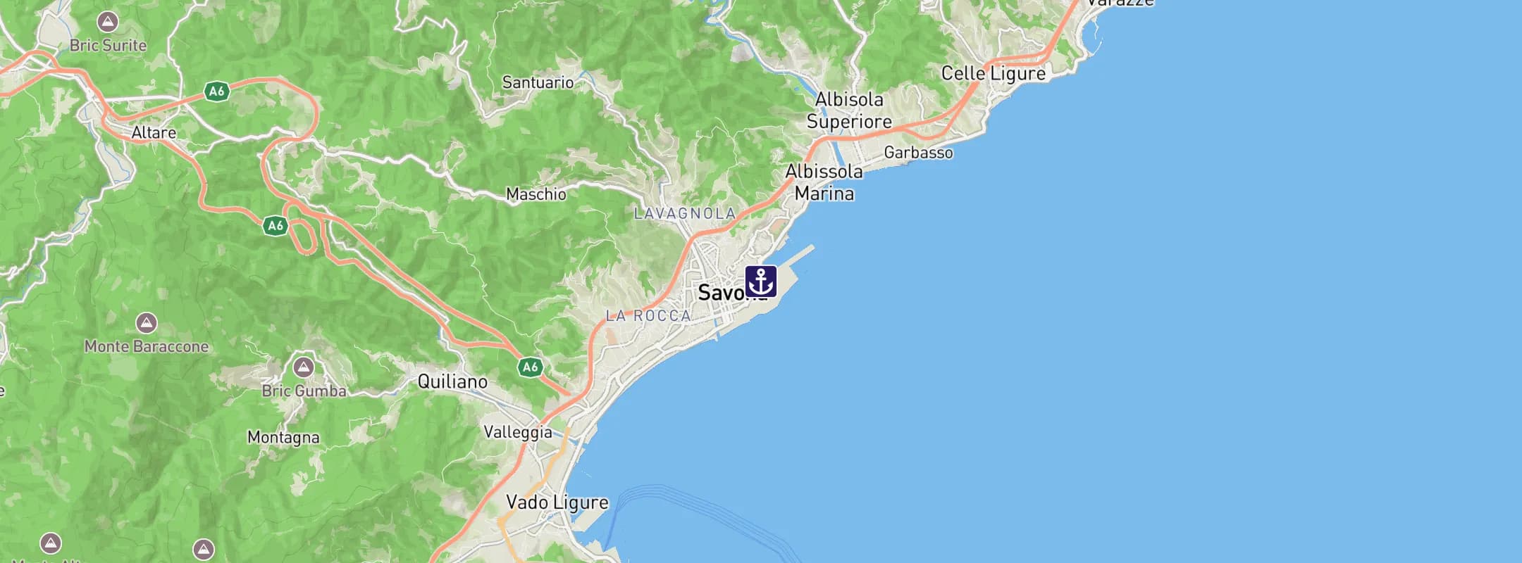 Map of Savona