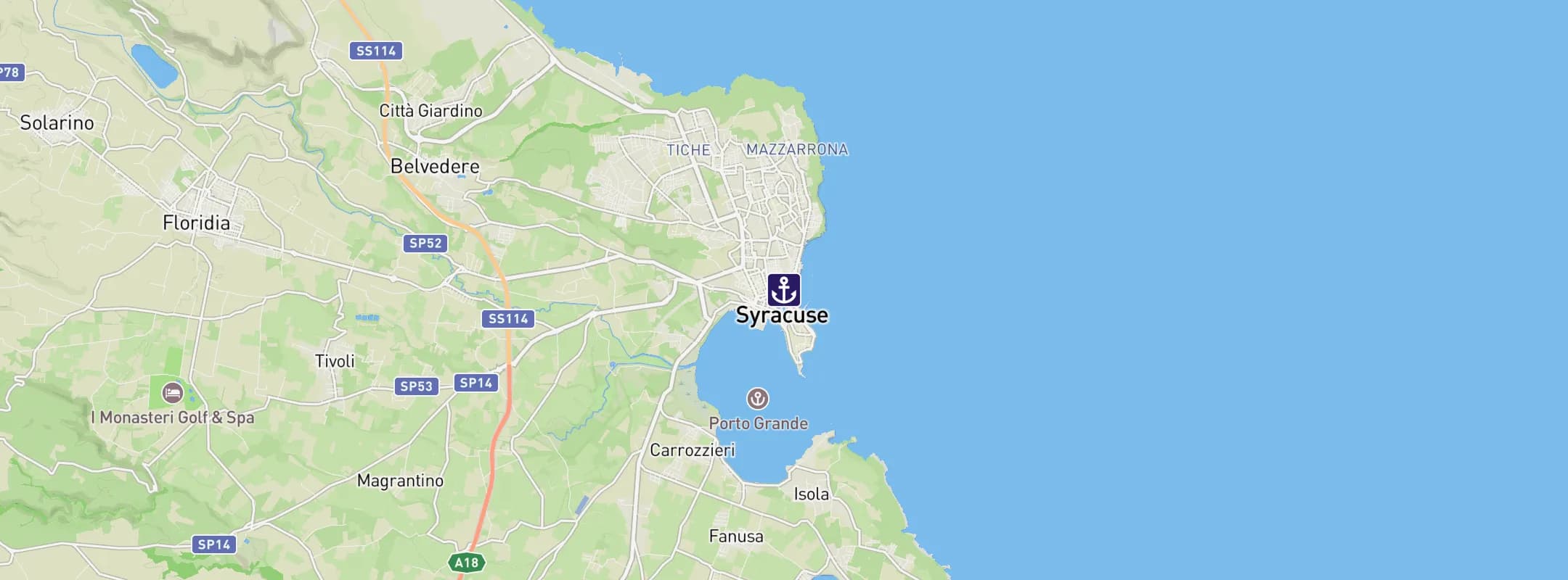 Map of Siracusa