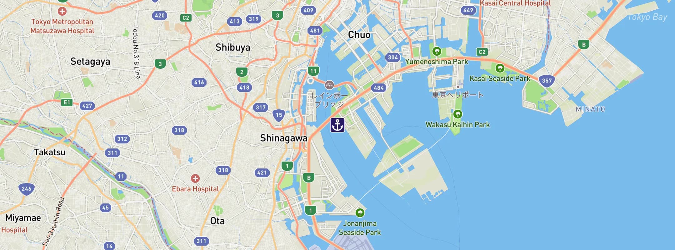 Map of Tokyo