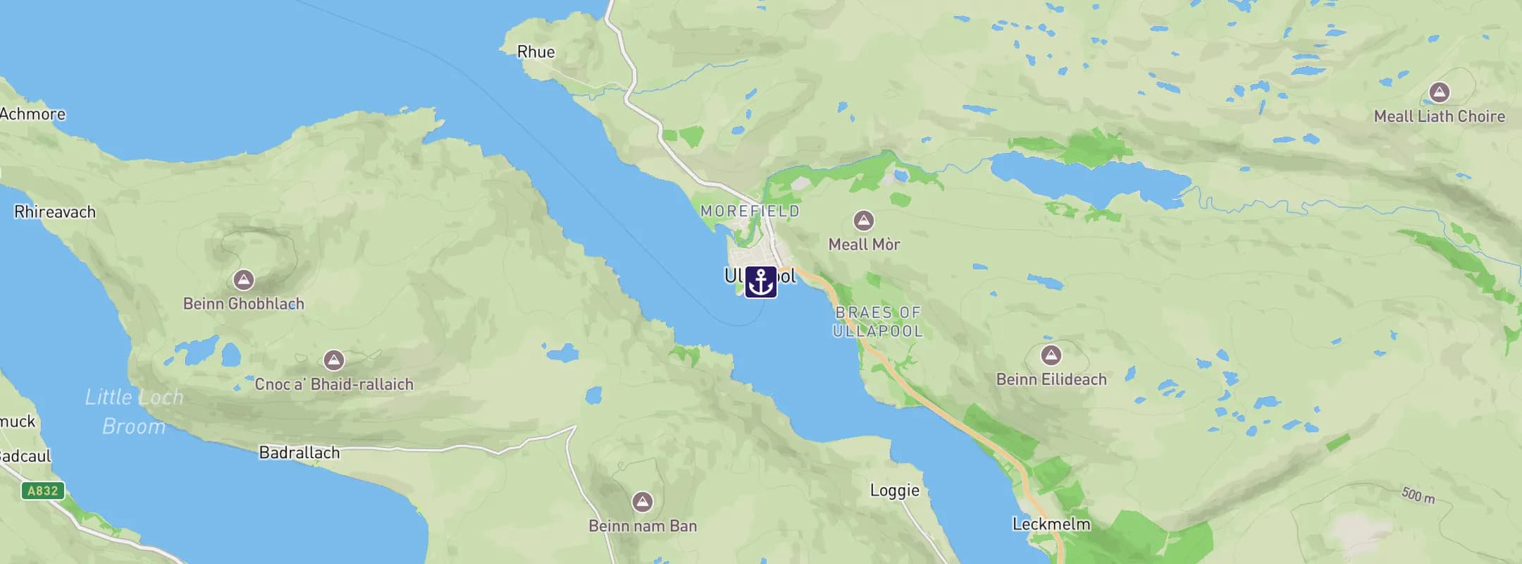 Map of Ullapool