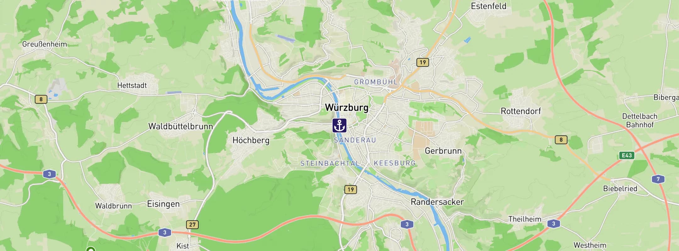 Map of Wurzburg