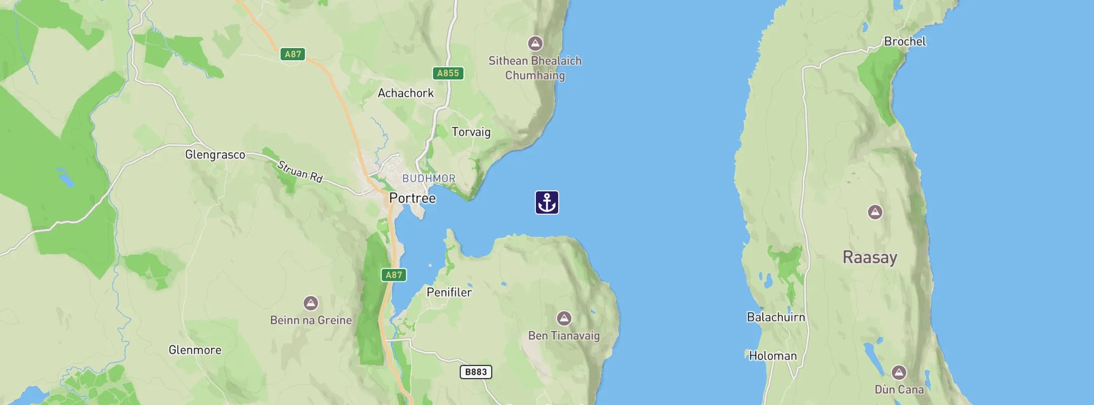 Map of Isle of Skye