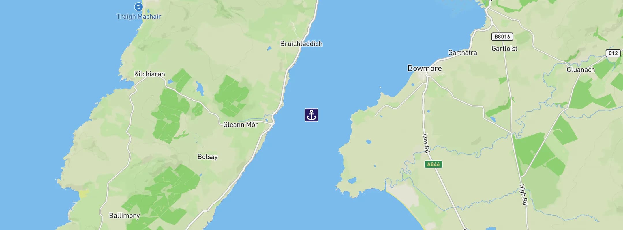 Map of Isle of Islay