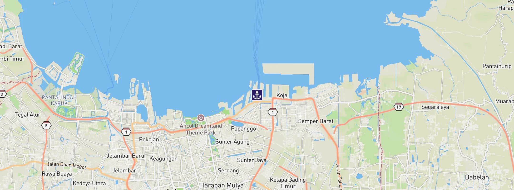 Map of Jakarta