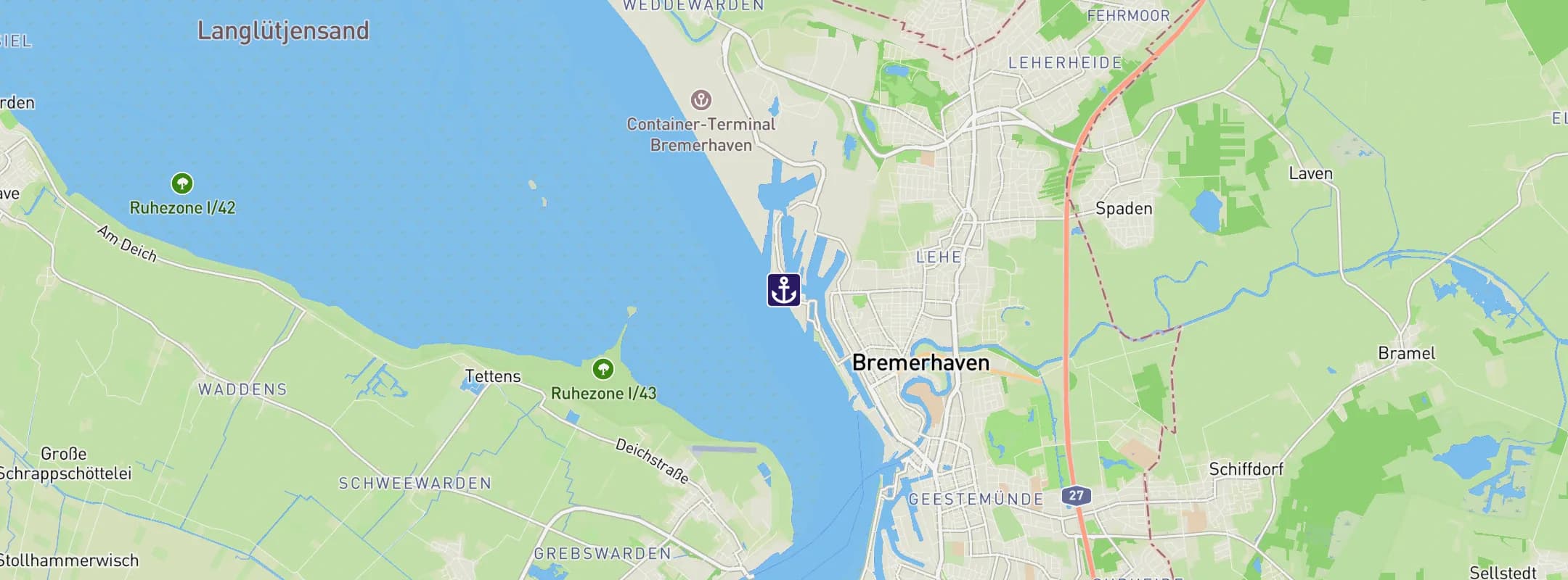 Map of Bremerhaven