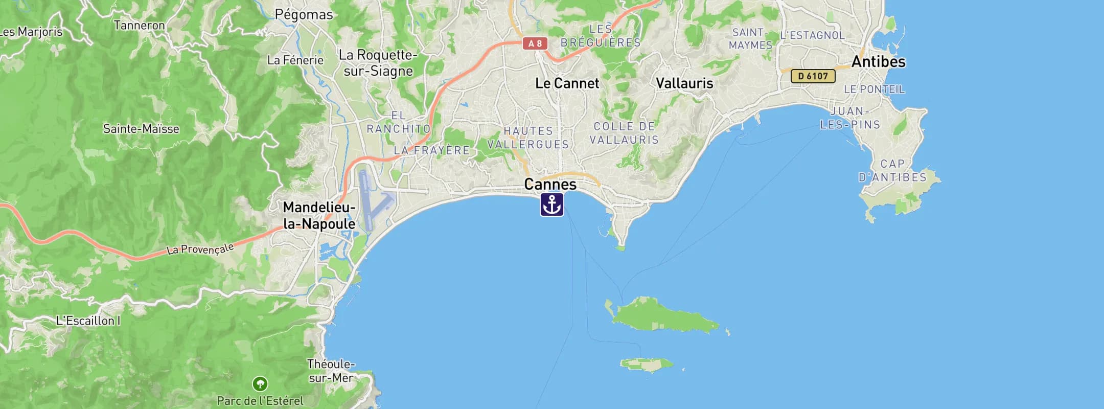 Map of Cannes
