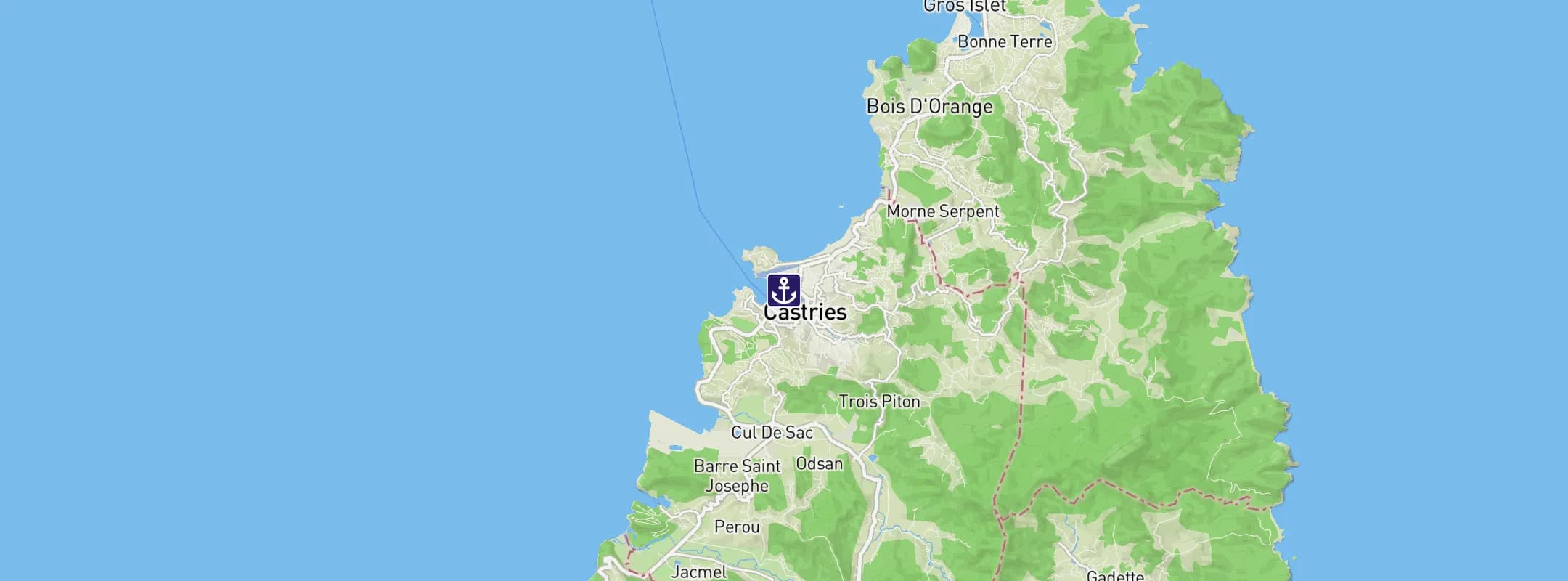Map of Castries