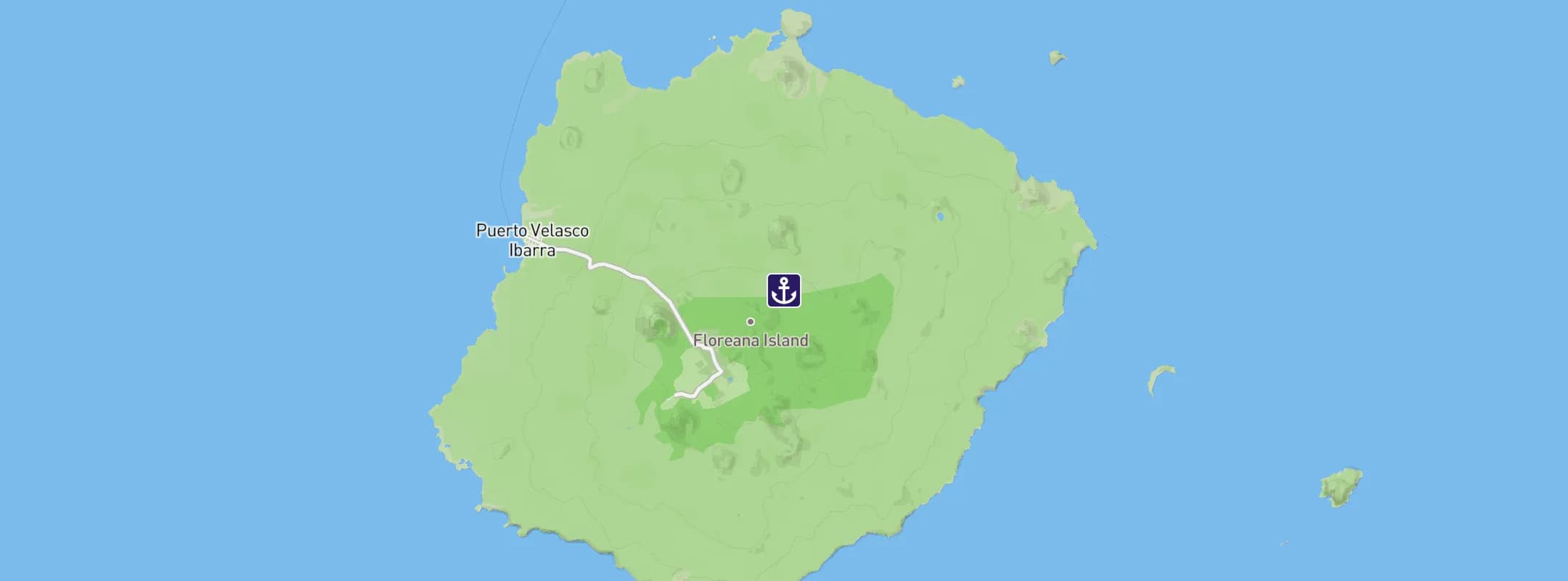 Map of Floreana Island