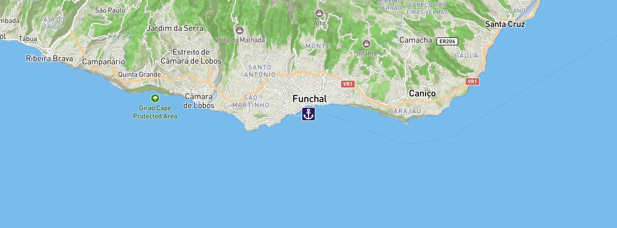 Map of Funchal