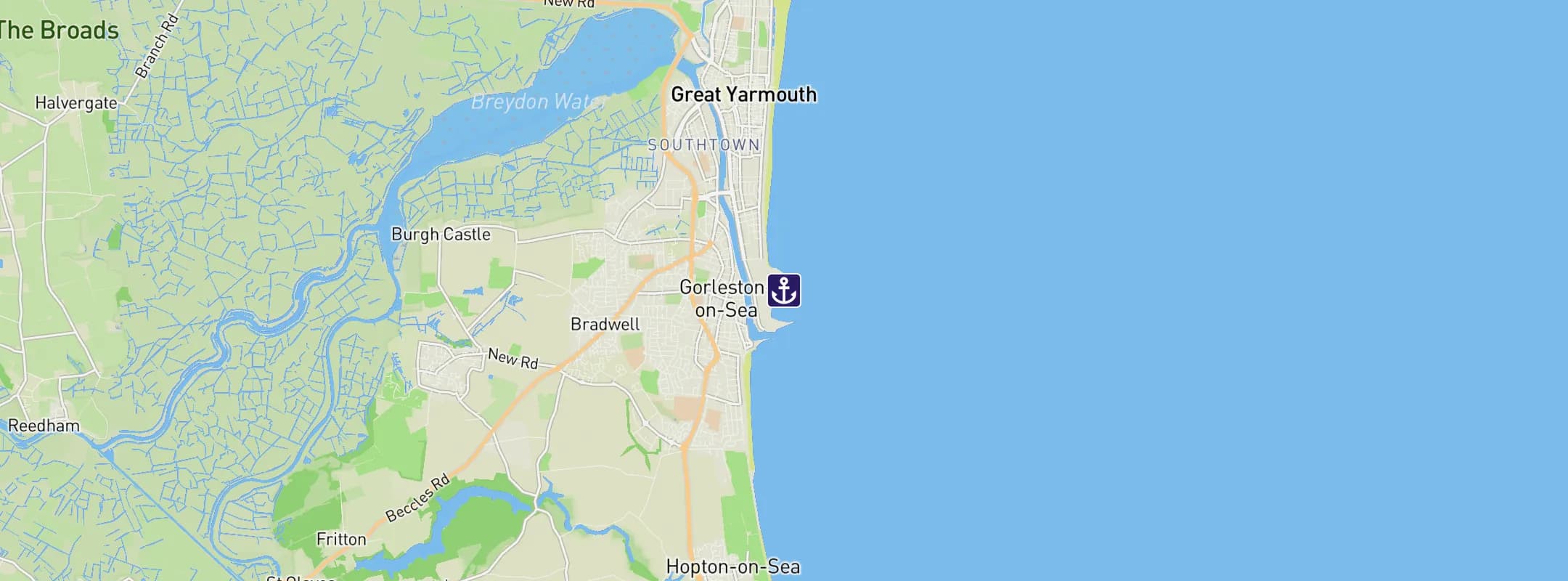 Map of Great Yarmouth