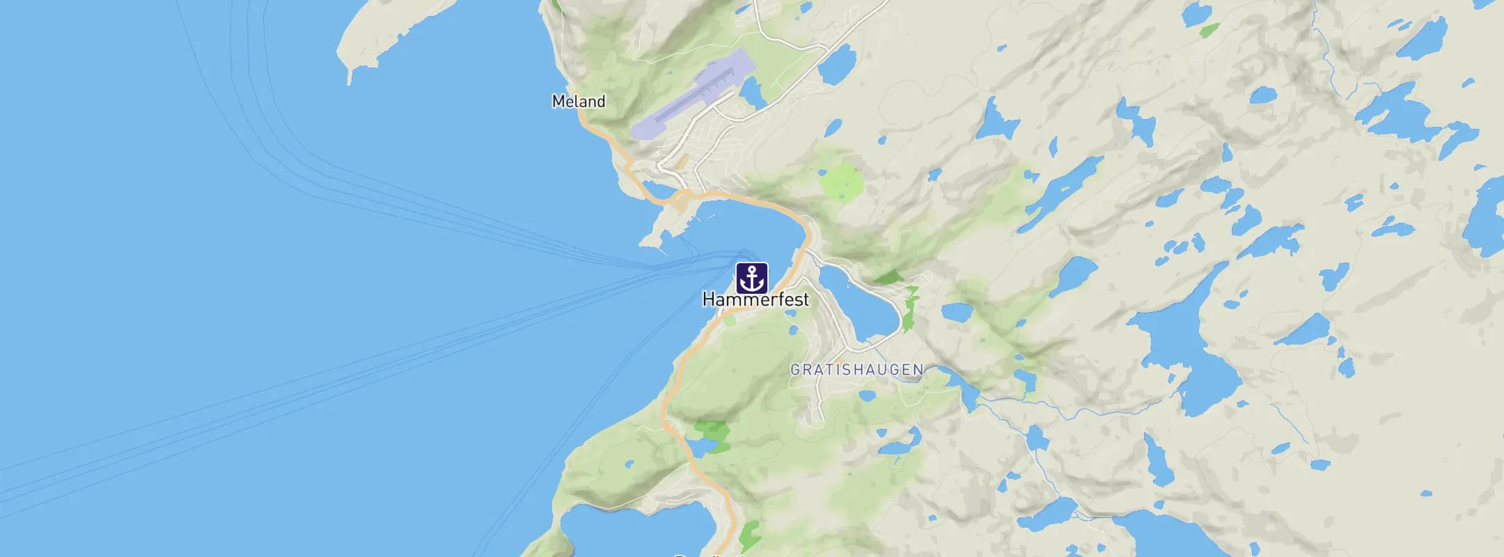 Map of Hammerfest