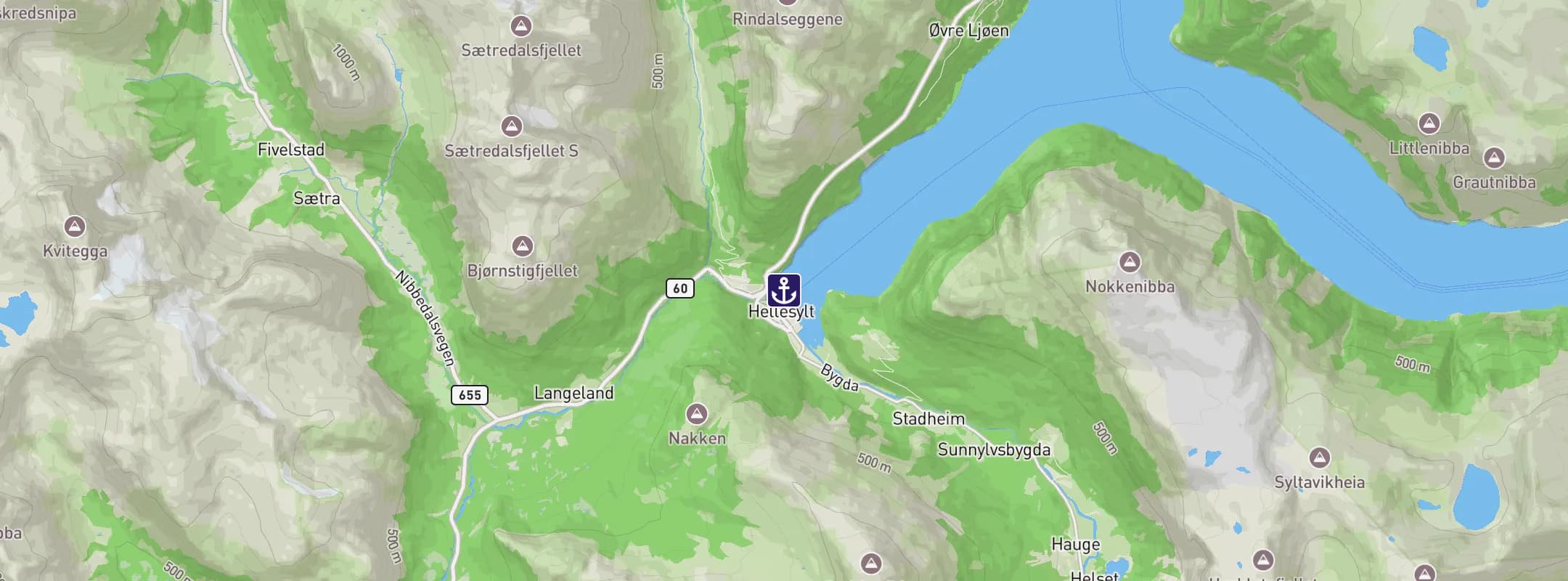 Map of Hellesylt