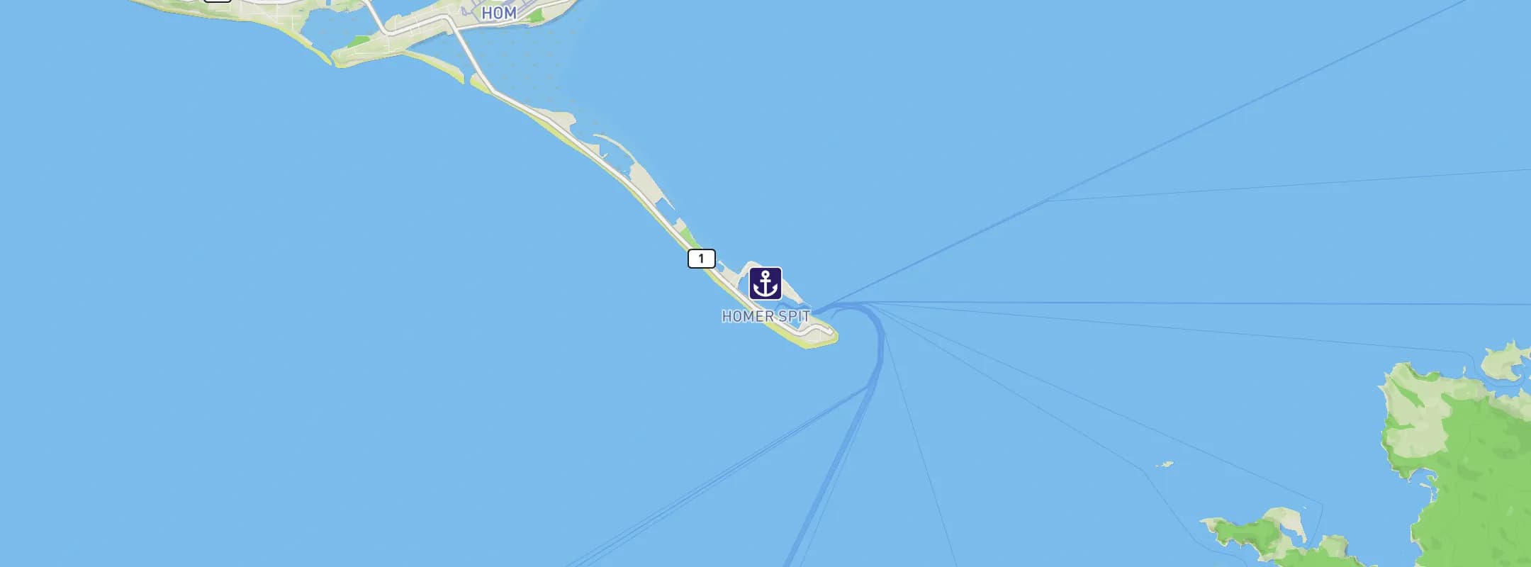 Map of Homer AK
