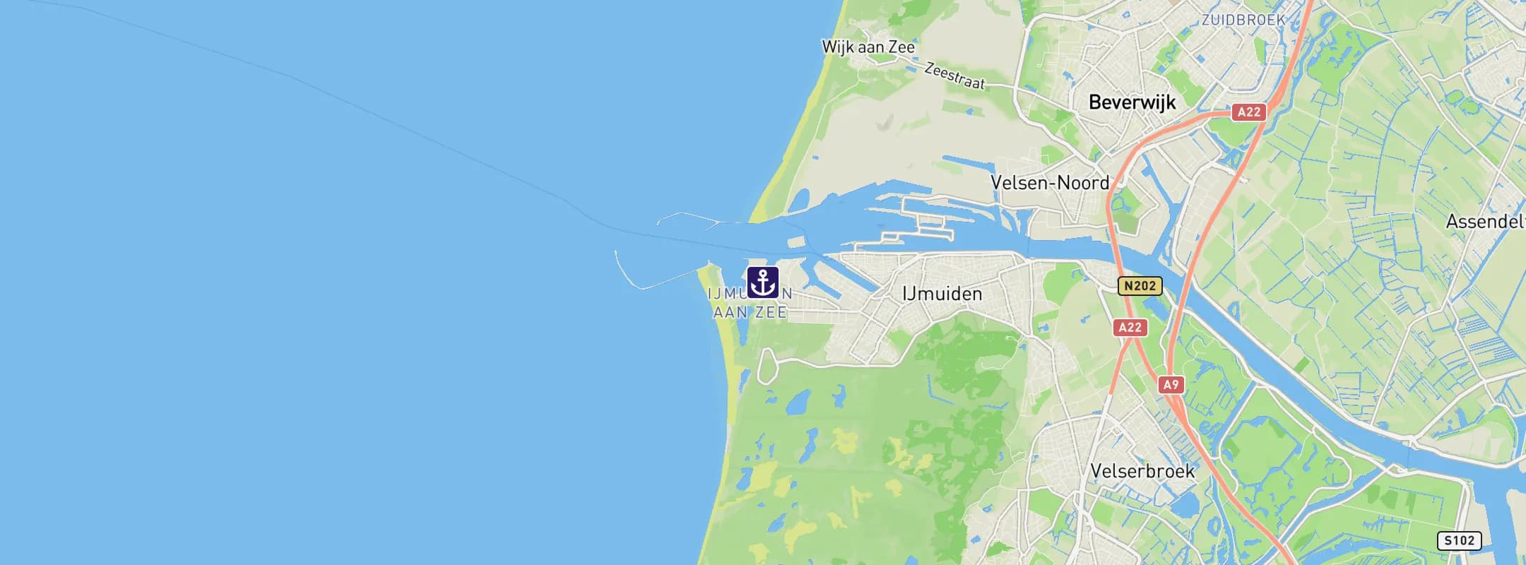 Map of IJmuiden