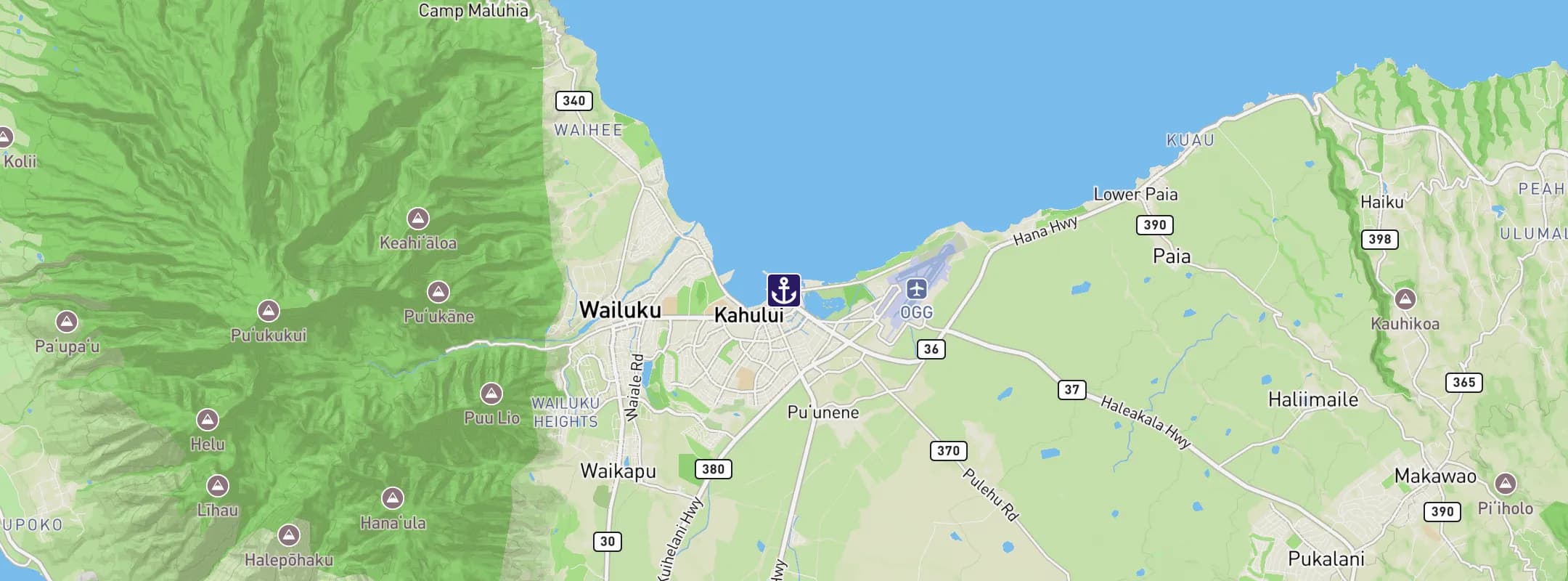 Map of Kahului