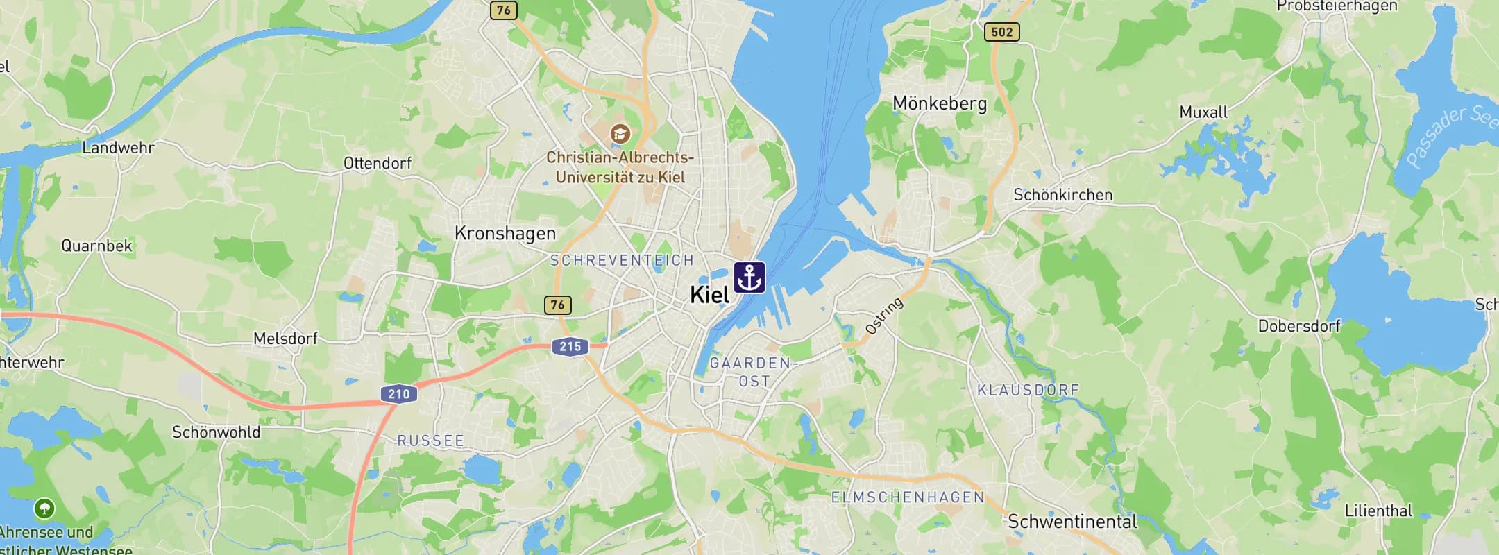 Map of Kiel