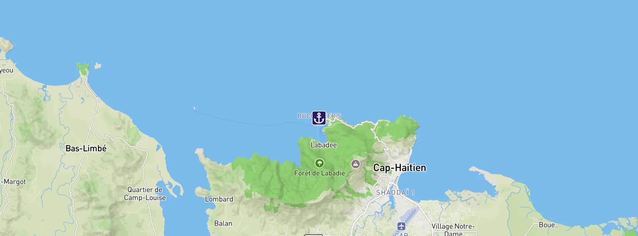 Map of Labadee Haiti