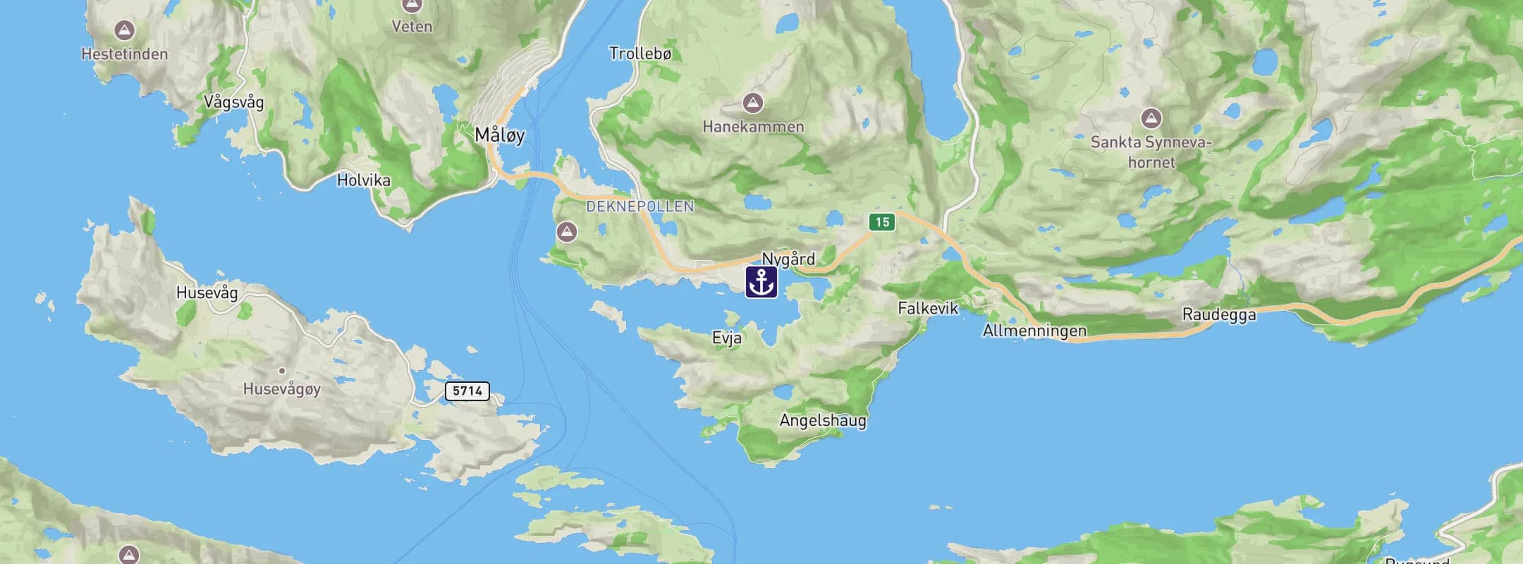 Map of Maloy