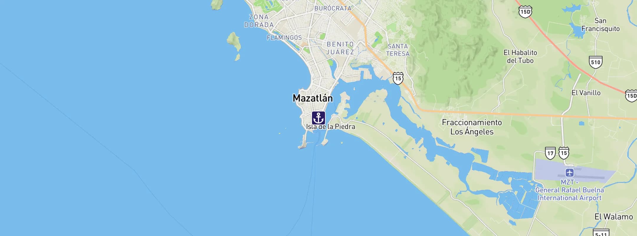 Map of Mazatlan