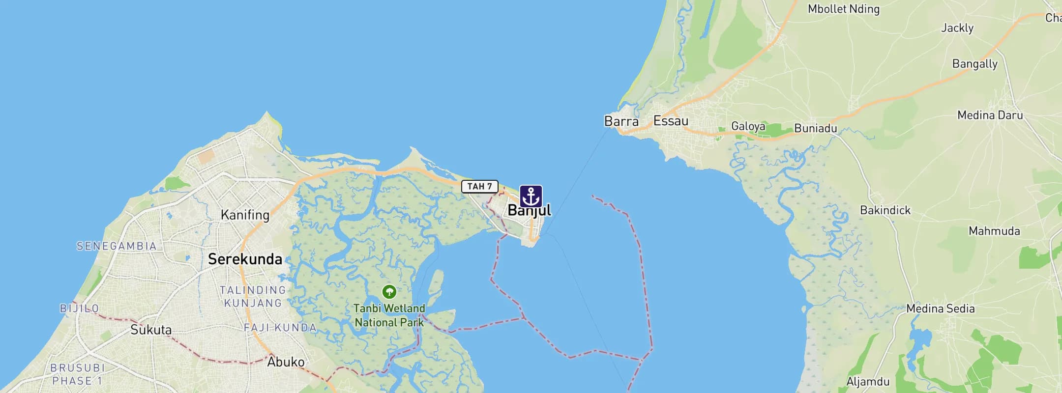 Map of Banjul
