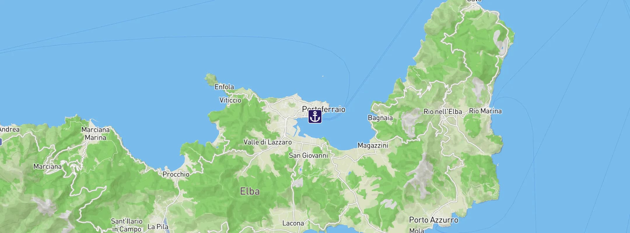 Map of Portoferraio