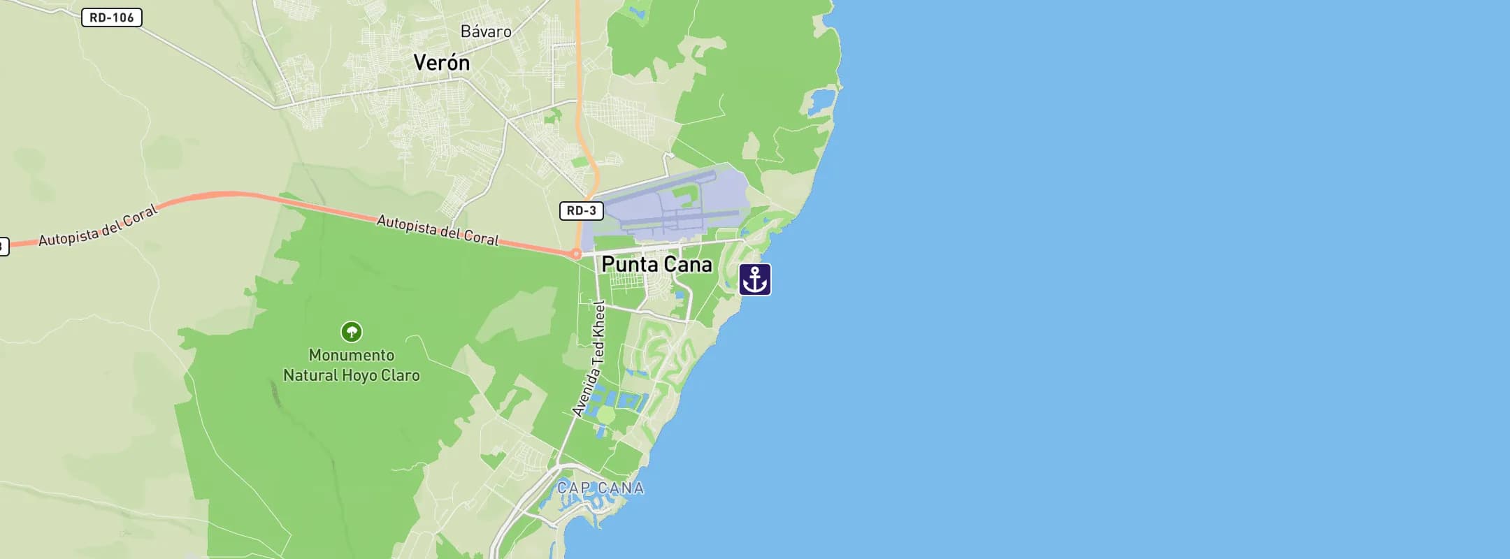 Map of Punta Cana