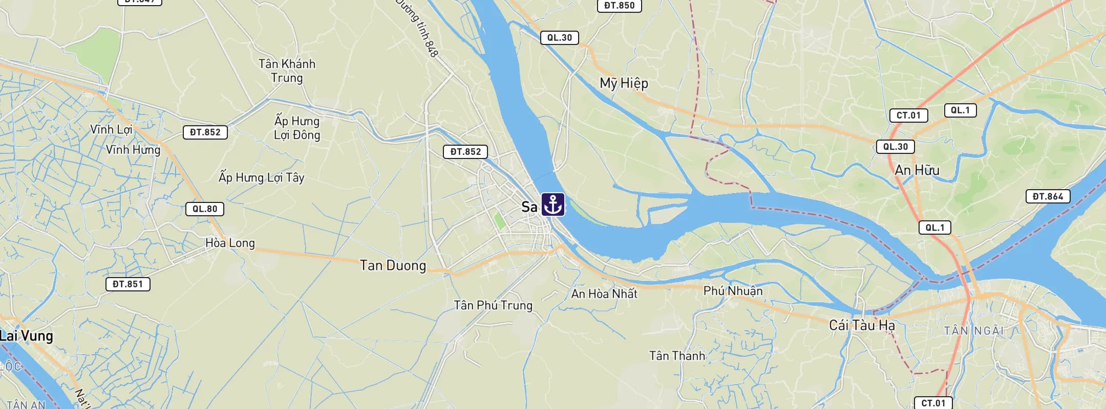 Map of Sa Dec