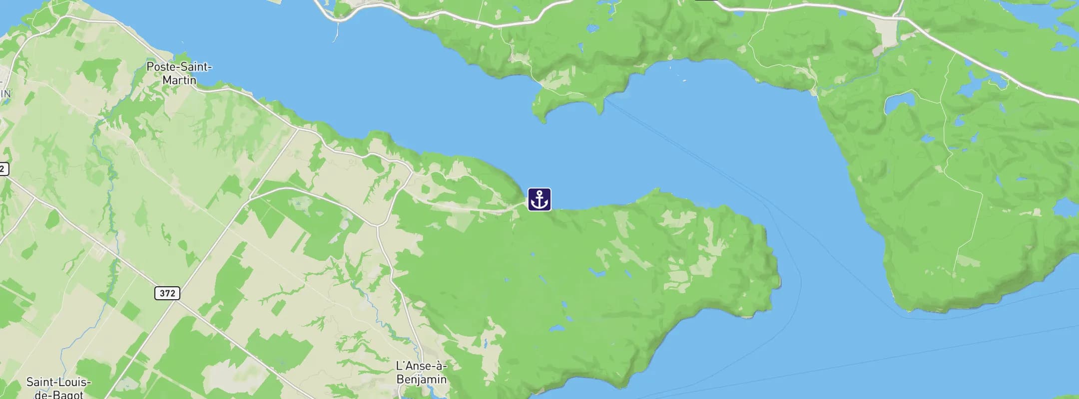 Map of Saguenay