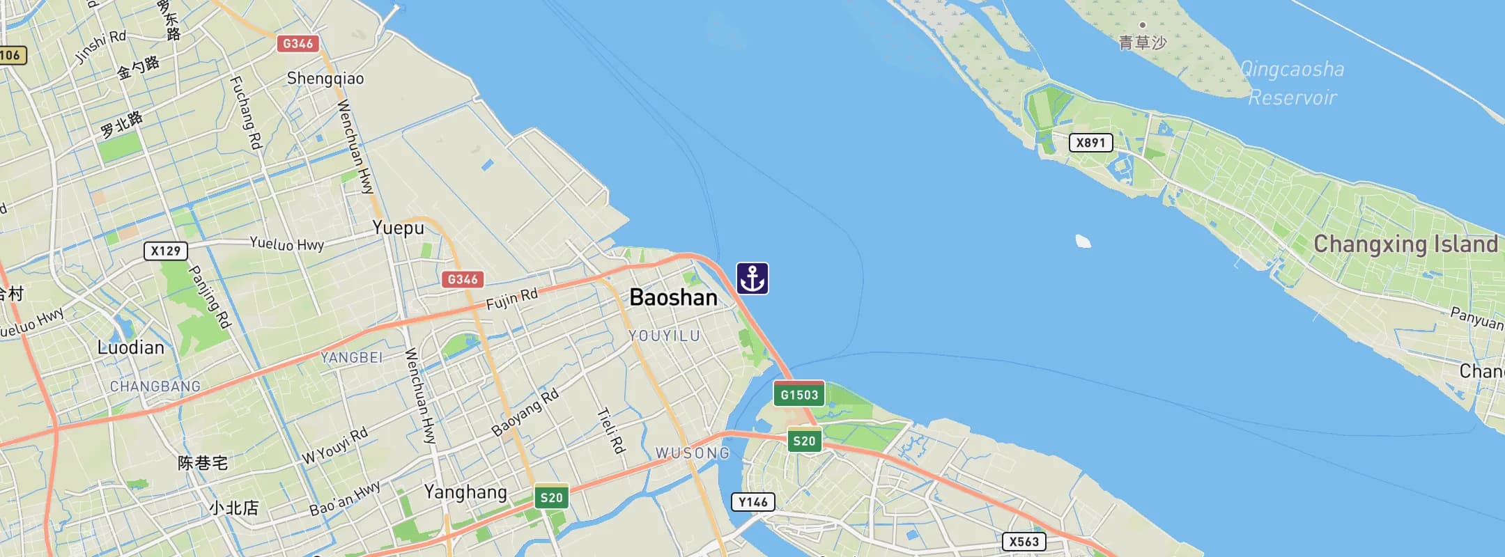 Map of Shanghai - Wusongkou