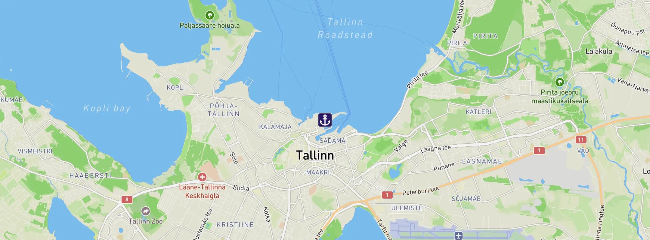 Map of Tallinn