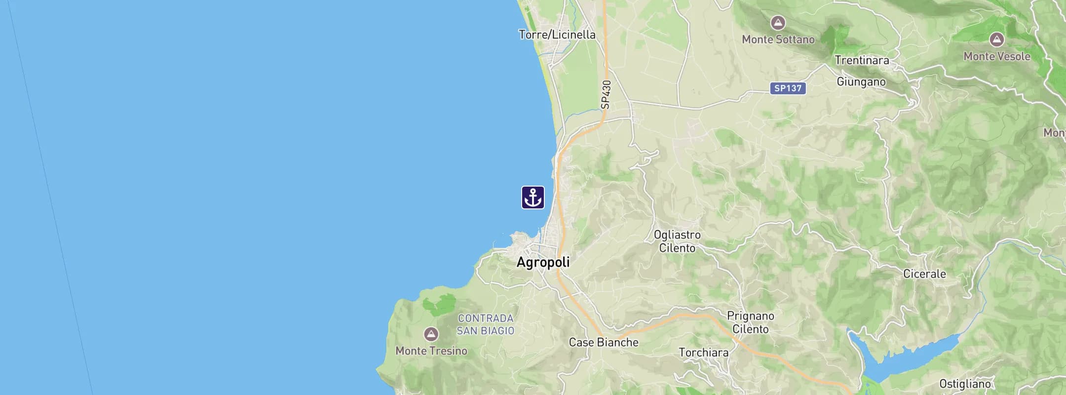 Map of Agropoli