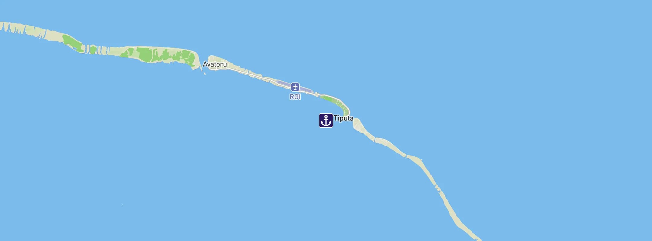 Map of Rangiroa Atoll