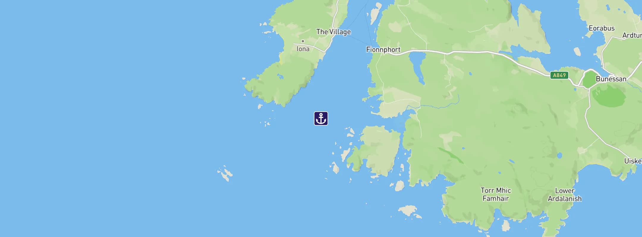 Map of Isle of Iona